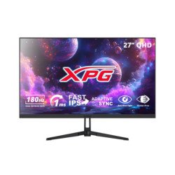Monitor Gaming XPG 27 Pulgadas RIFT R27Q8. Resolución: 2560×1440 (QHD). Frecuencia: 180 Hz. Puertos: HDMI 2.0 x2, DisplayPort 1.
